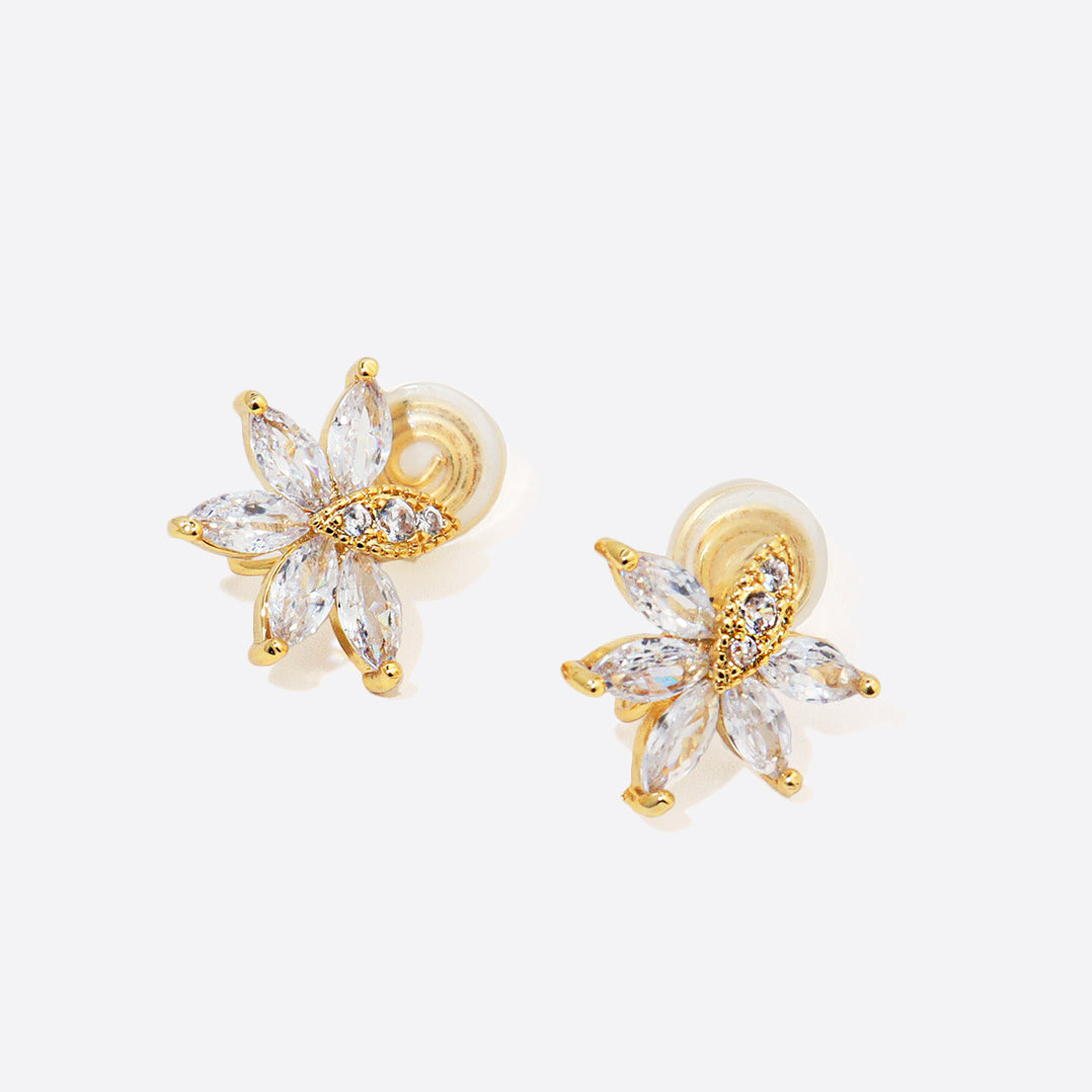 Gold Nazar Eye Clip on Earrings