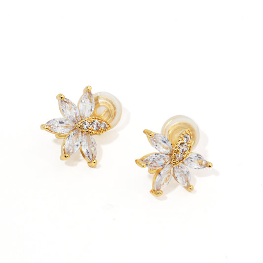 Gold Nazar Eye Clip on Earrings