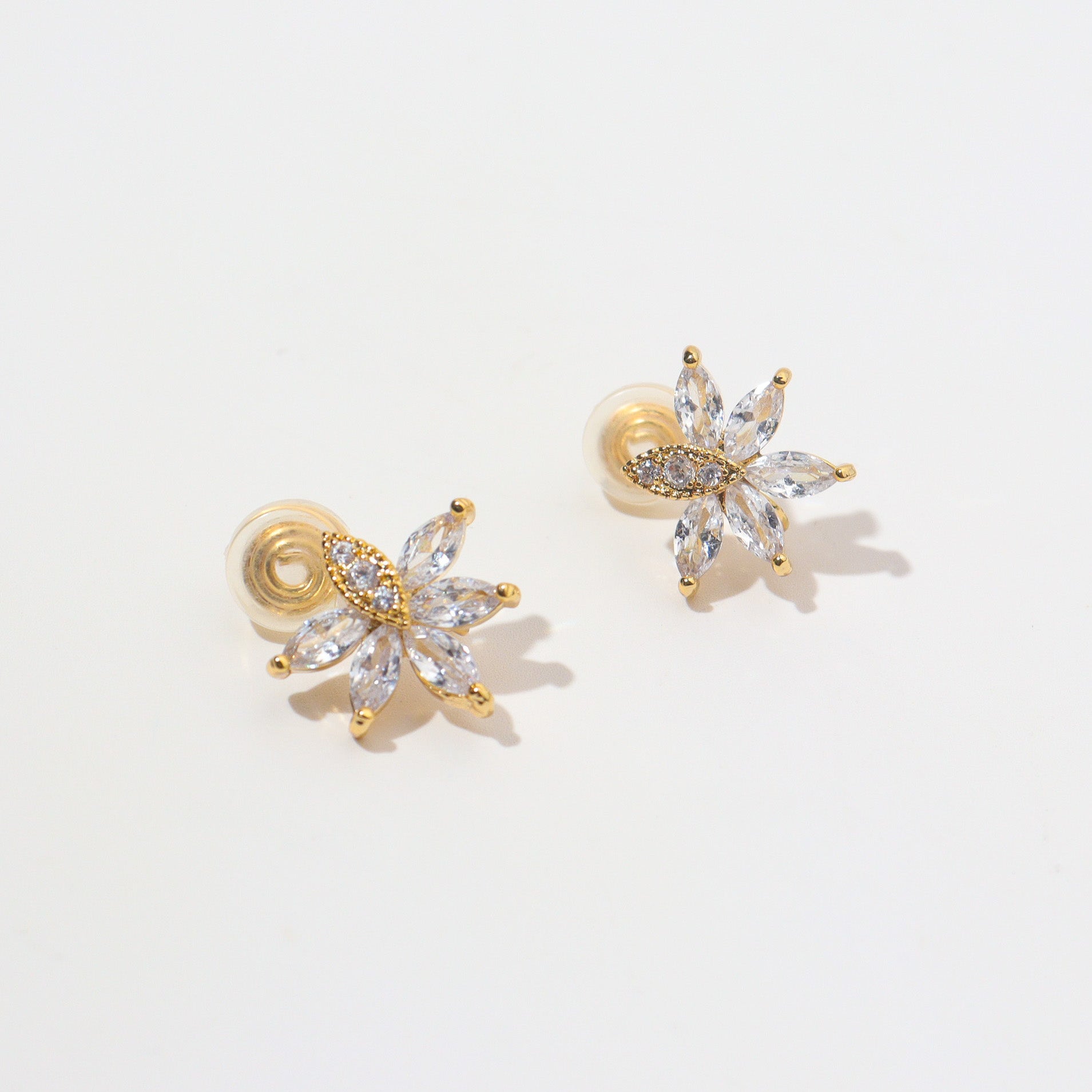 Gold Nazar Eye Clip on Earrings