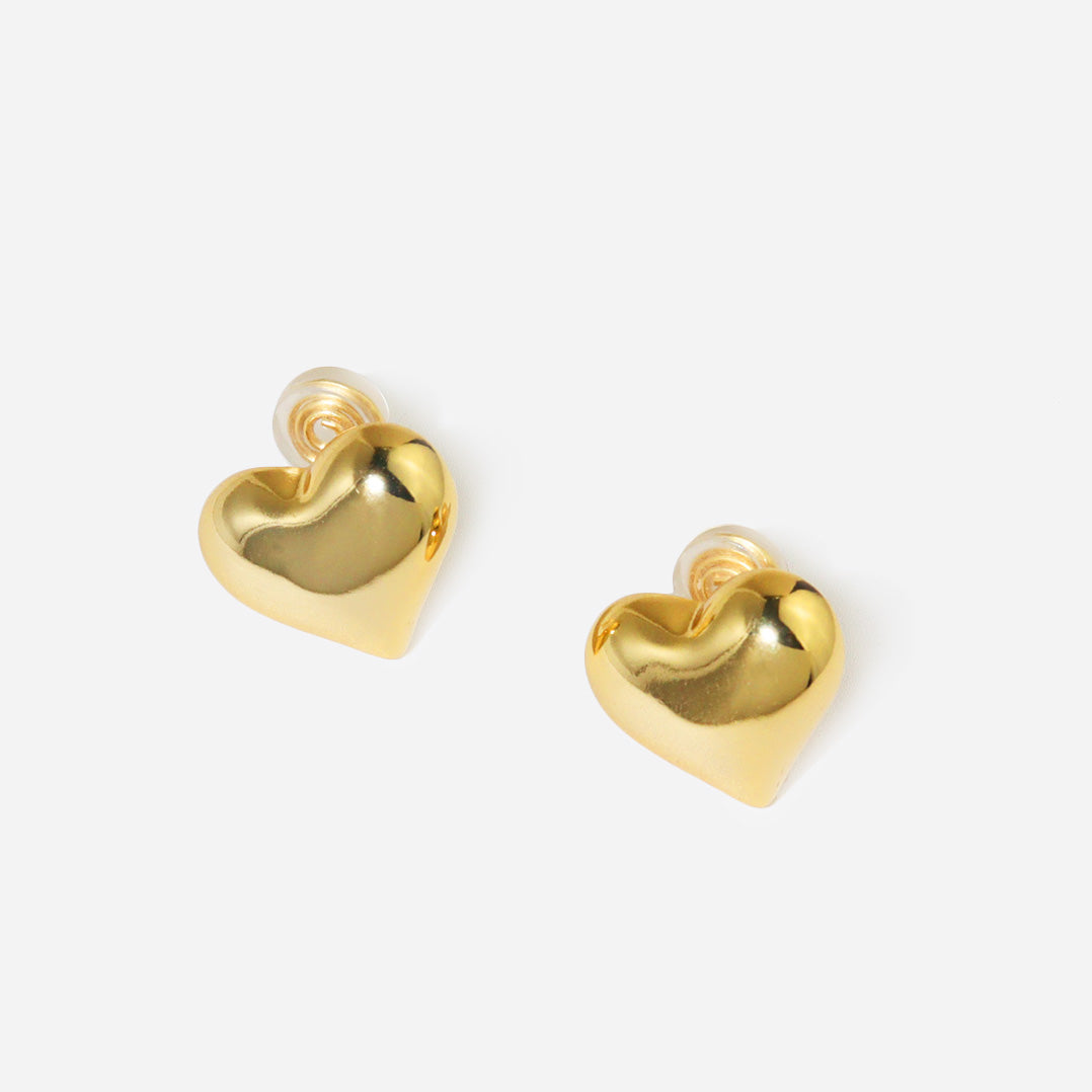 Big Love Gold Clip On Earrings