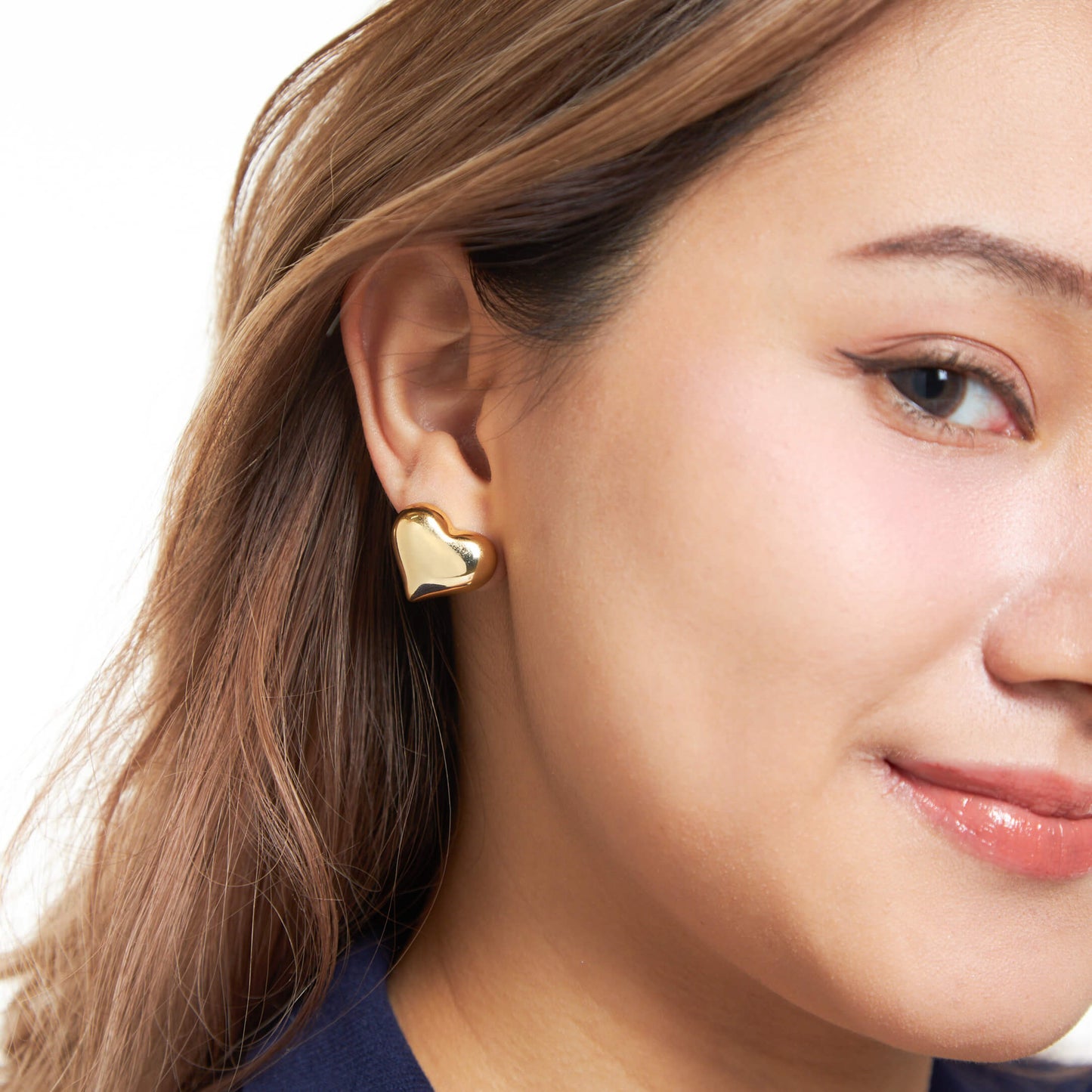 Big Love Gold Clip On Earrings