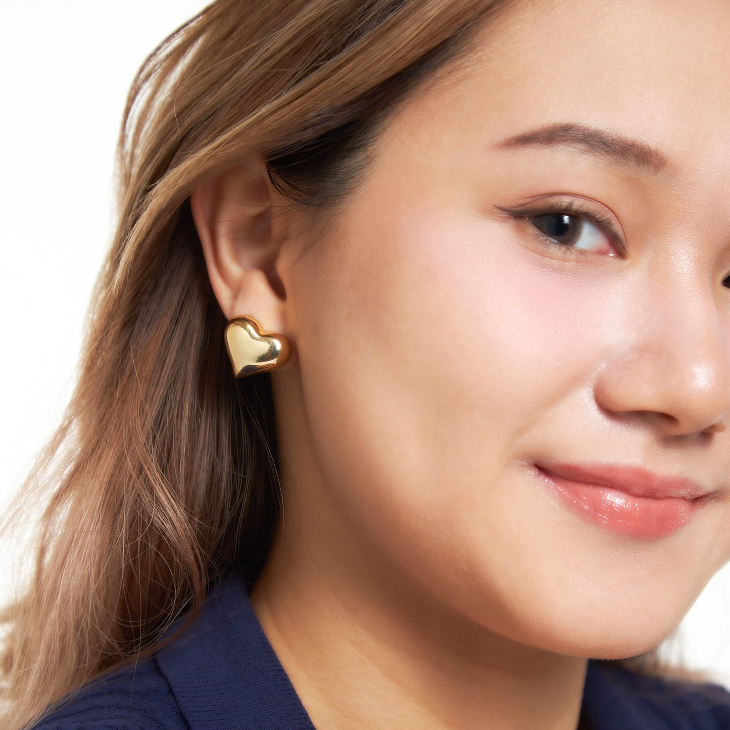 Big Love Gold Clip On Earrings