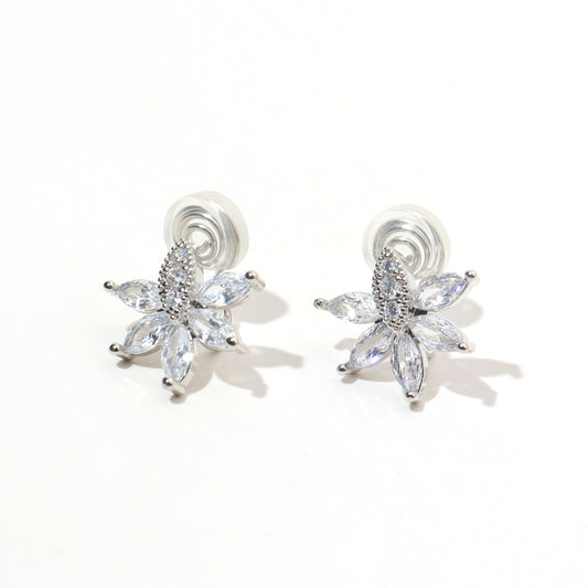 Silver Nazar Eye Clip on Earrings