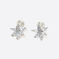 Silver Nazar Eye Clip on Earrings