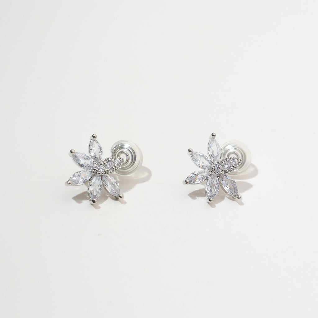 Silver Nazar Eye Clip on Earrings