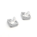 Diamond Edge Clip on Earrings