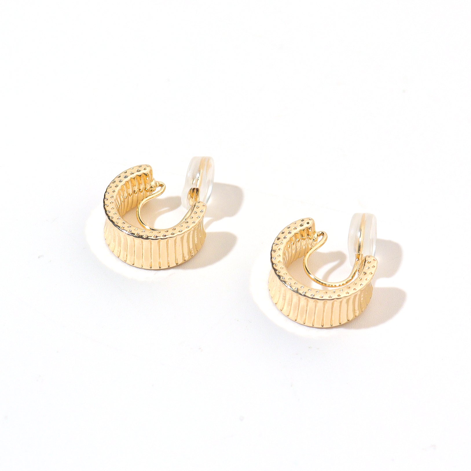 Rotary Classic Gold Clip On Earrings
