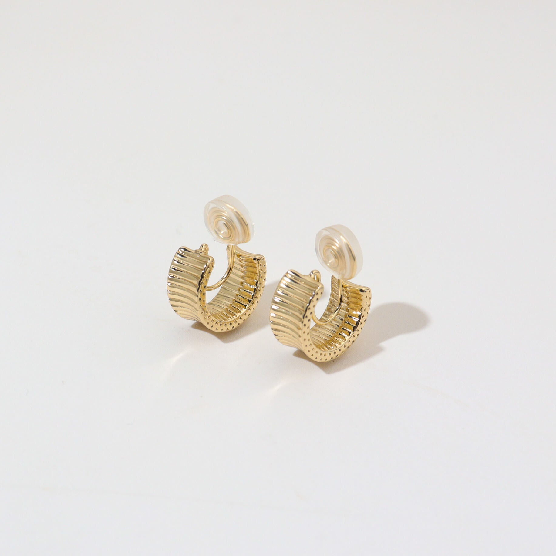 Rotary Classic Gold Clip On Earrings
