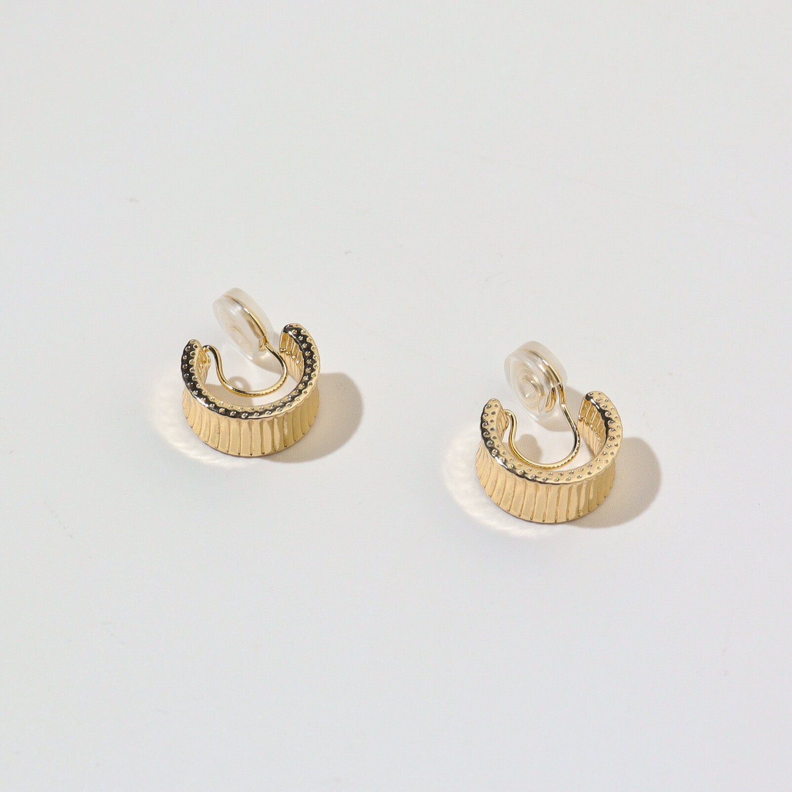 Rotary Classic Gold Clip On Earrings