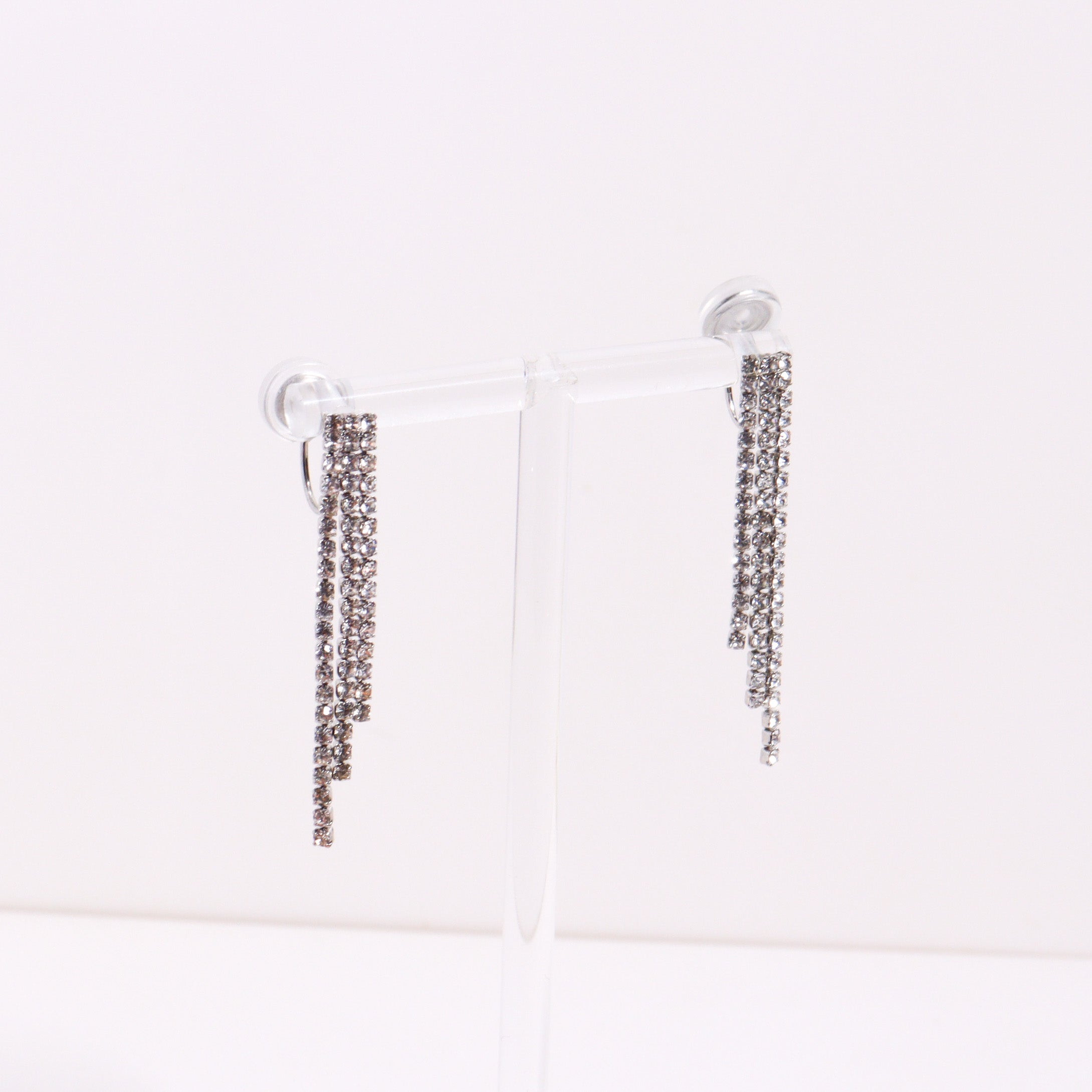 Diamonte Clip on Earrings