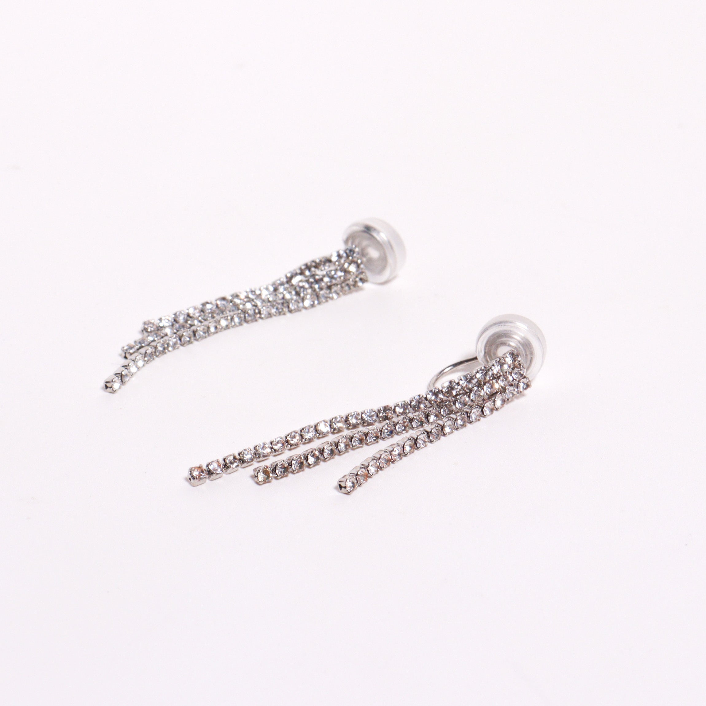 Diamonte Clip on Earrings