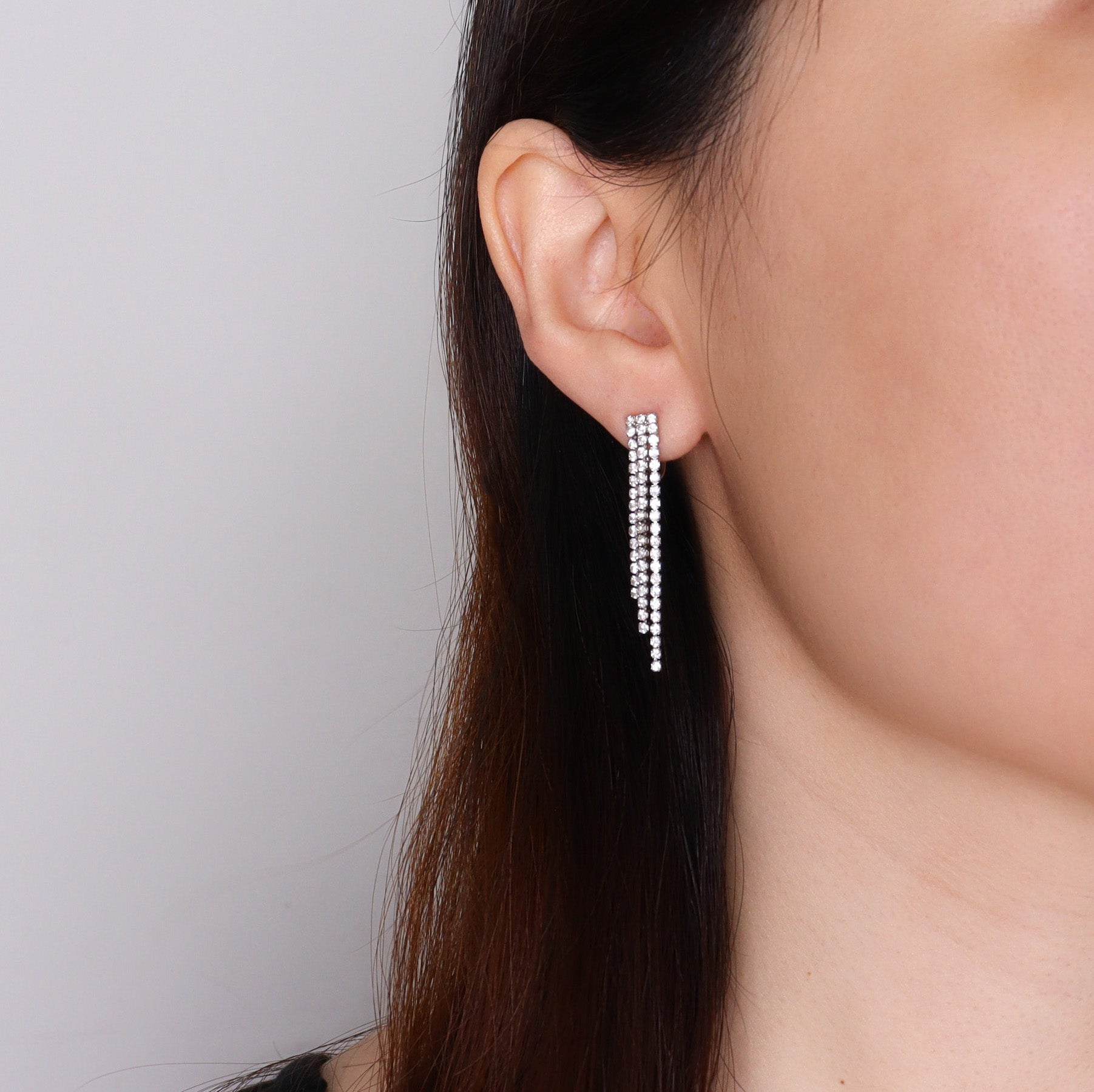 Diamonte Clip on Earrings