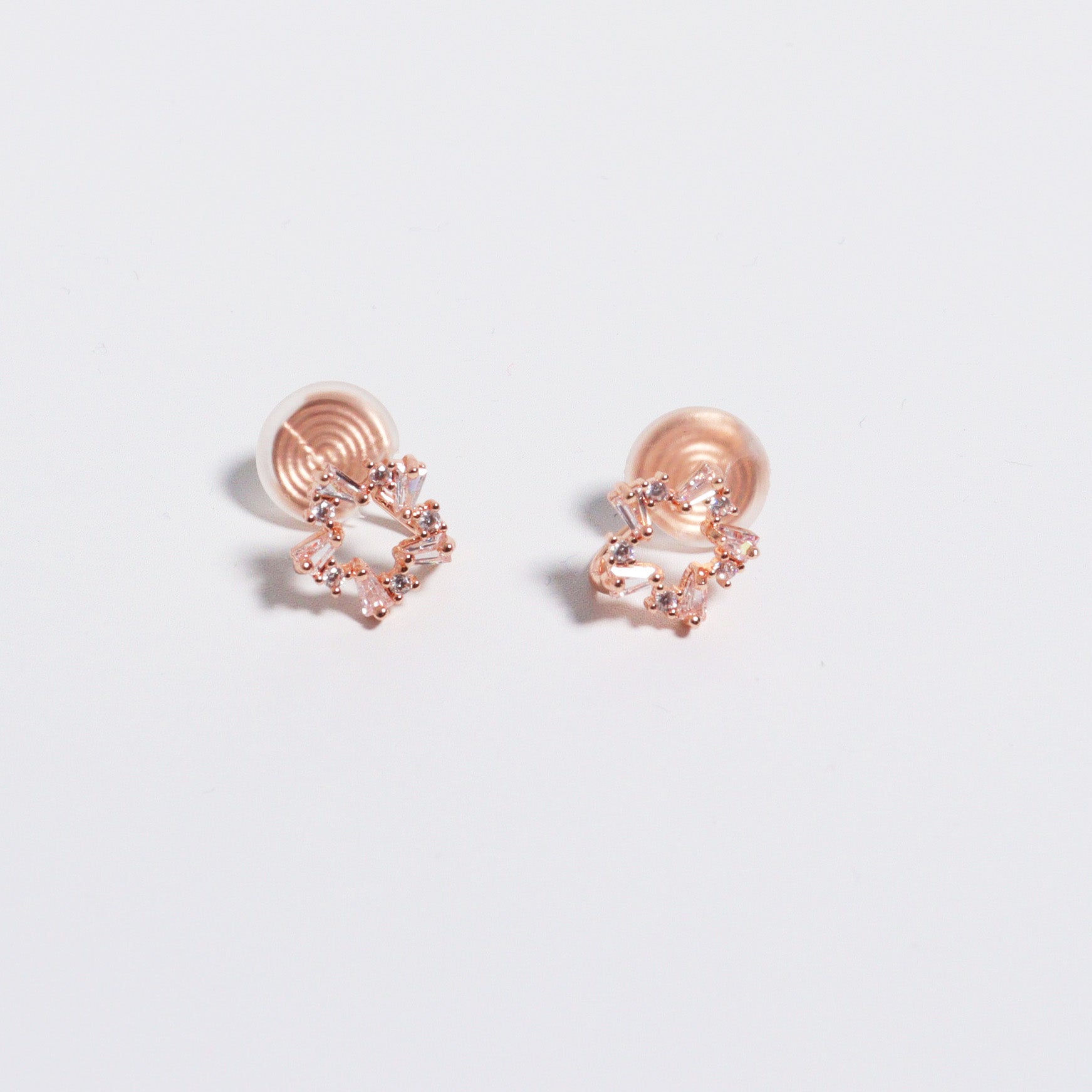 Sparkly Wreath Clip On Earrings