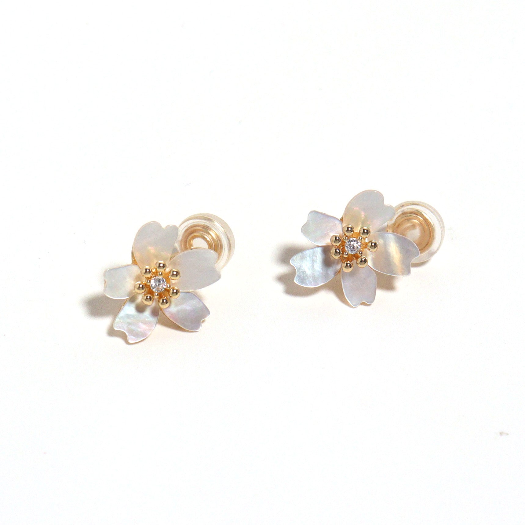 Sakura Clip On Earrings