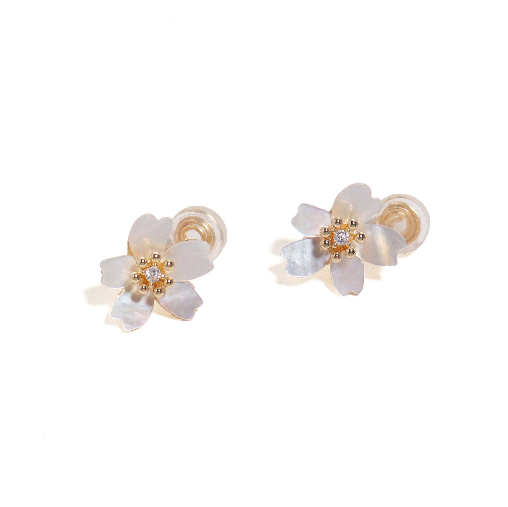 Sakura Clip On Earrings
