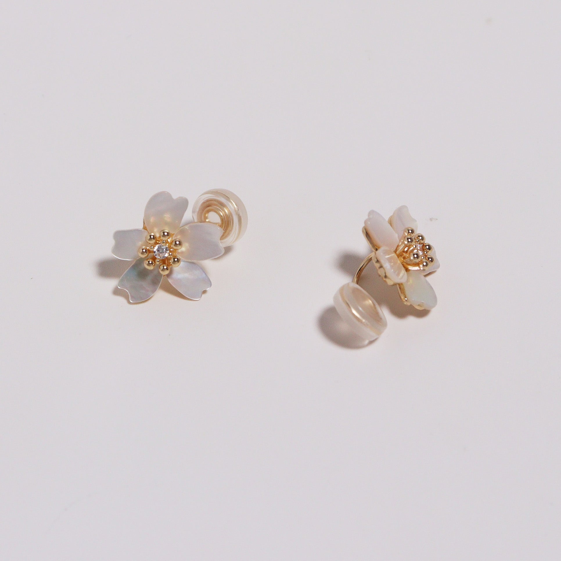 Sakura Clip On Earrings