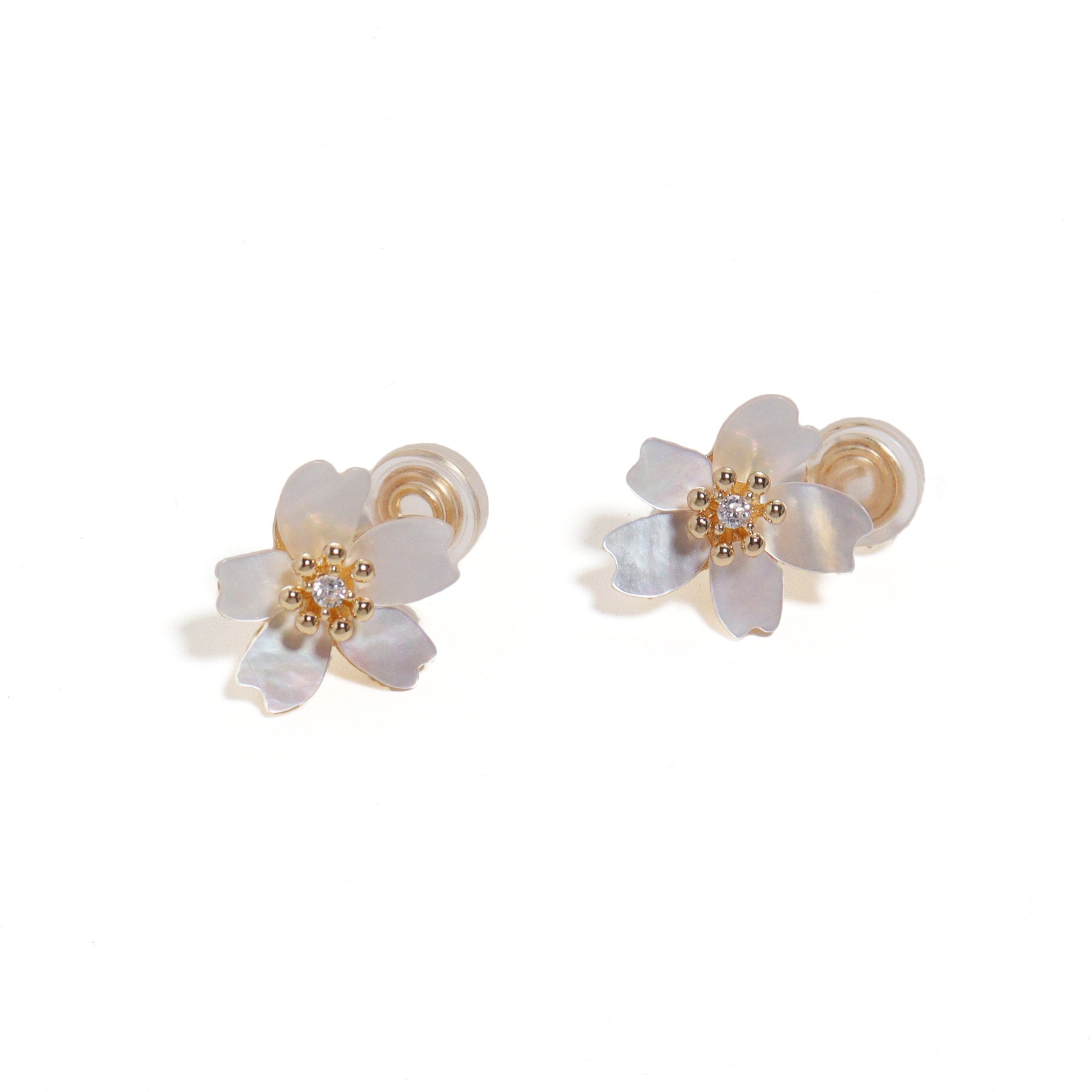 Sakura Clip On Earrings