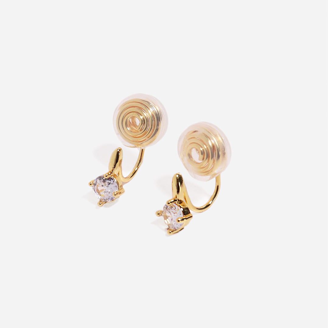 Tiny Sparkly Clip On Earrings
