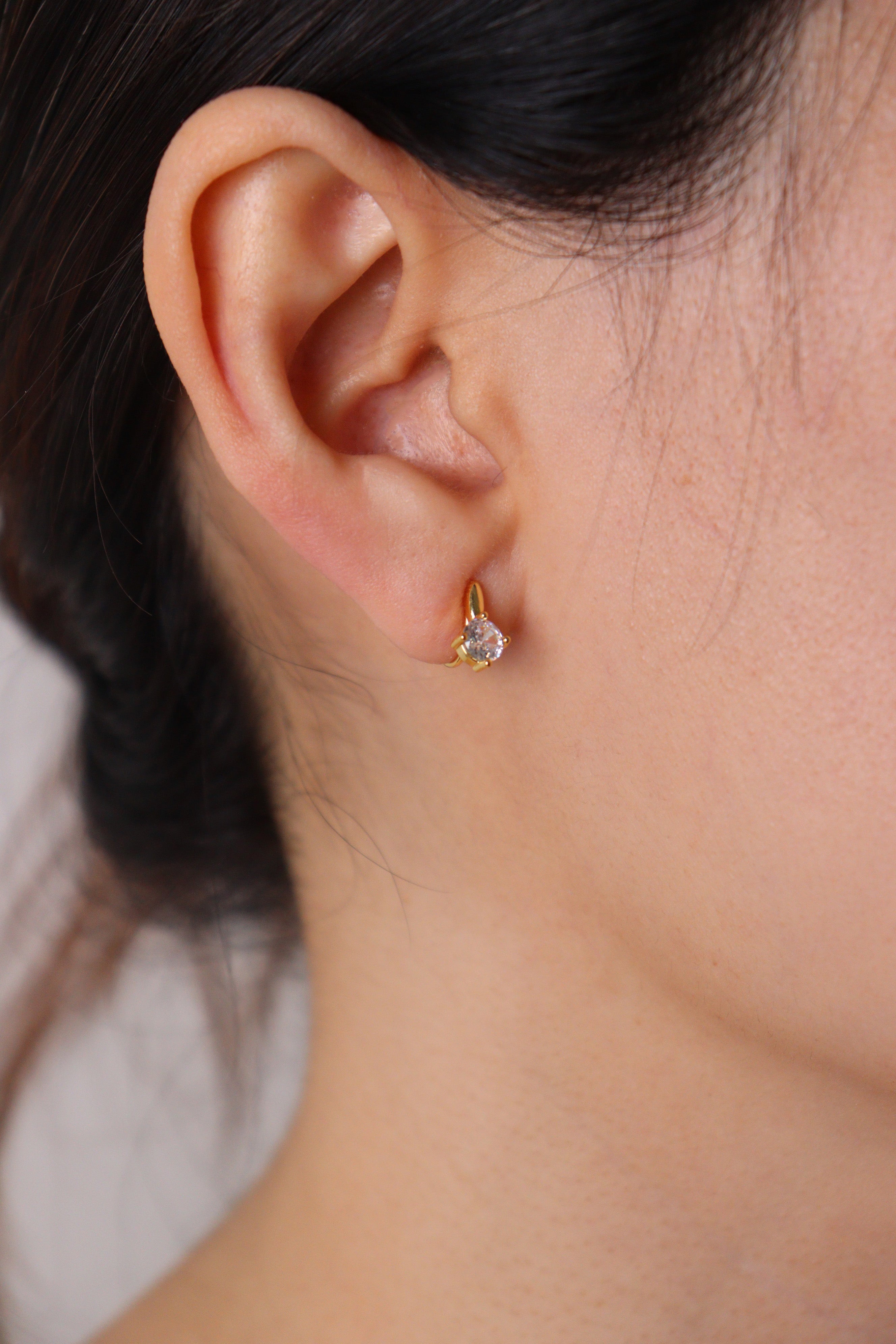 Tiny Sparkly Clip On Earrings
