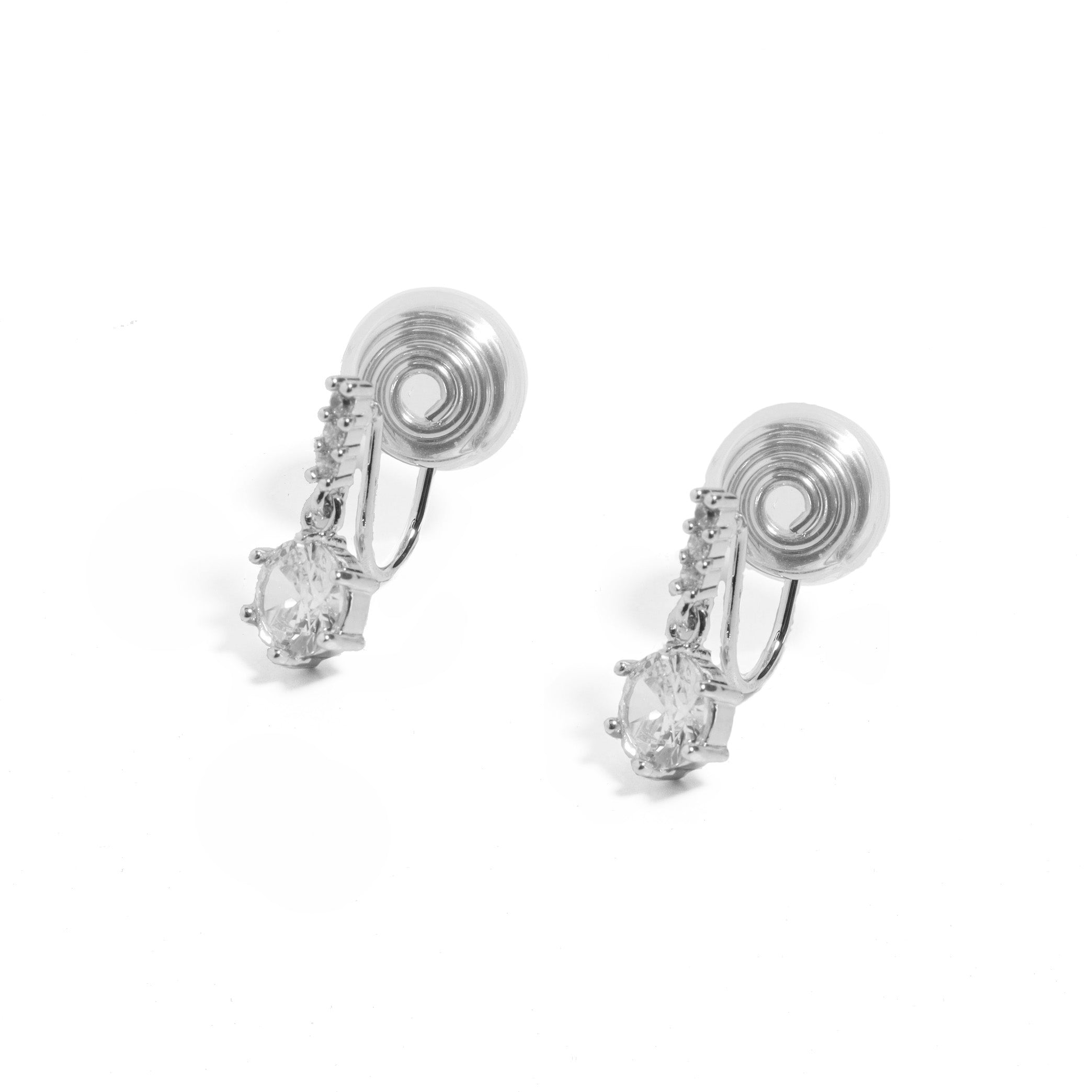 Petit Solitaire Clip On Earrings