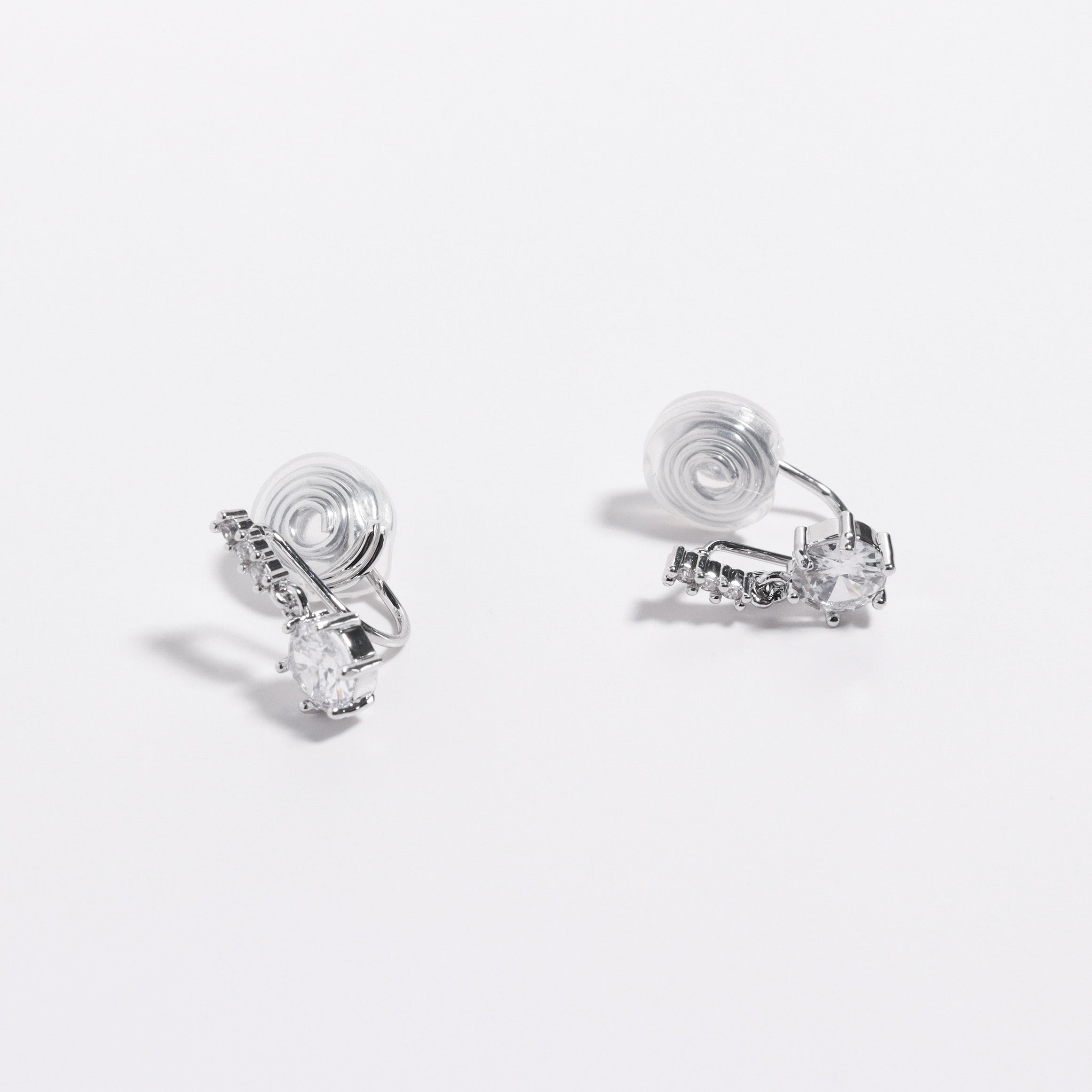 Petit Solitaire Clip On Earrings