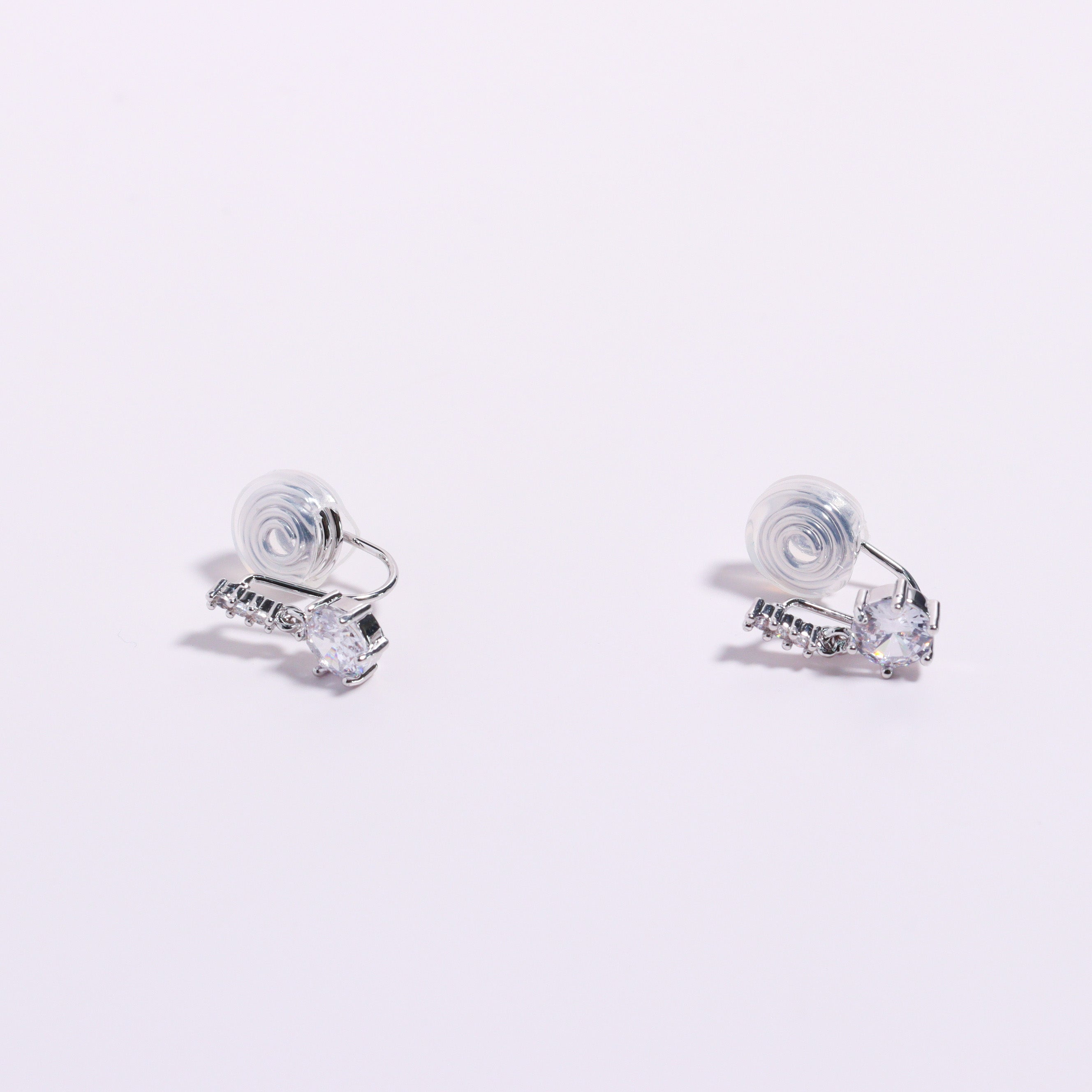 Petit Solitaire Clip On Earrings