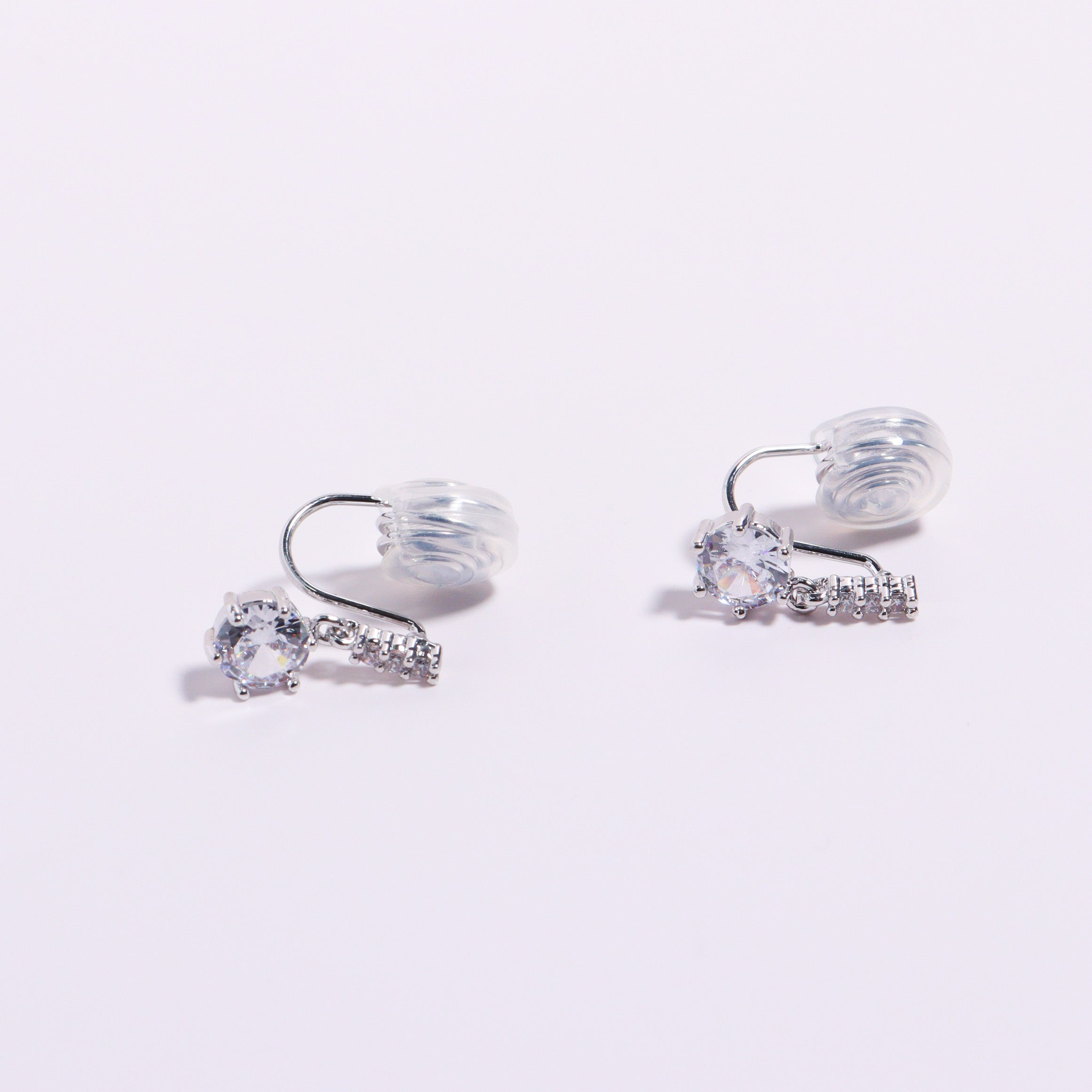 Petit Solitaire Clip On Earrings