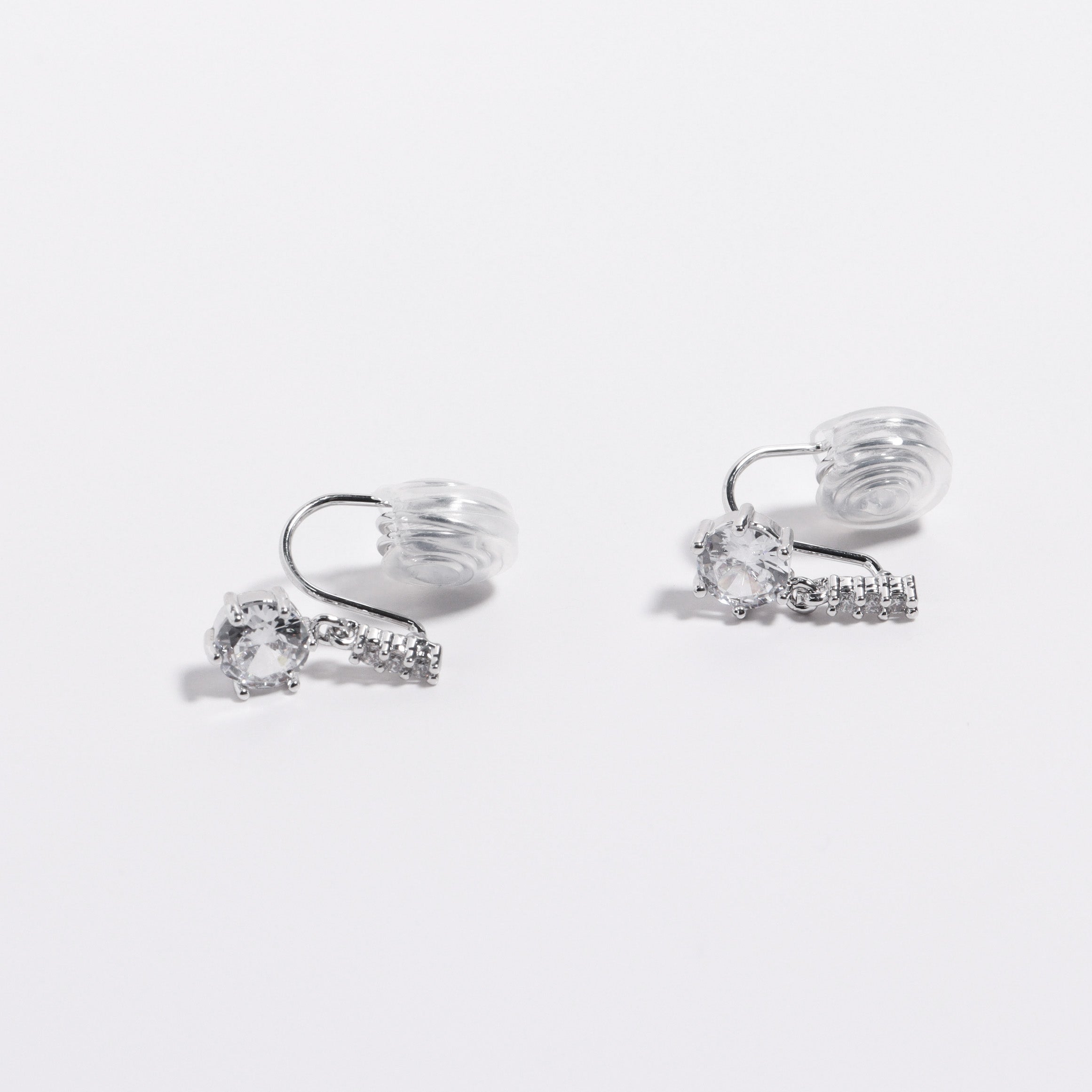 Petit Solitaire Clip On Earrings