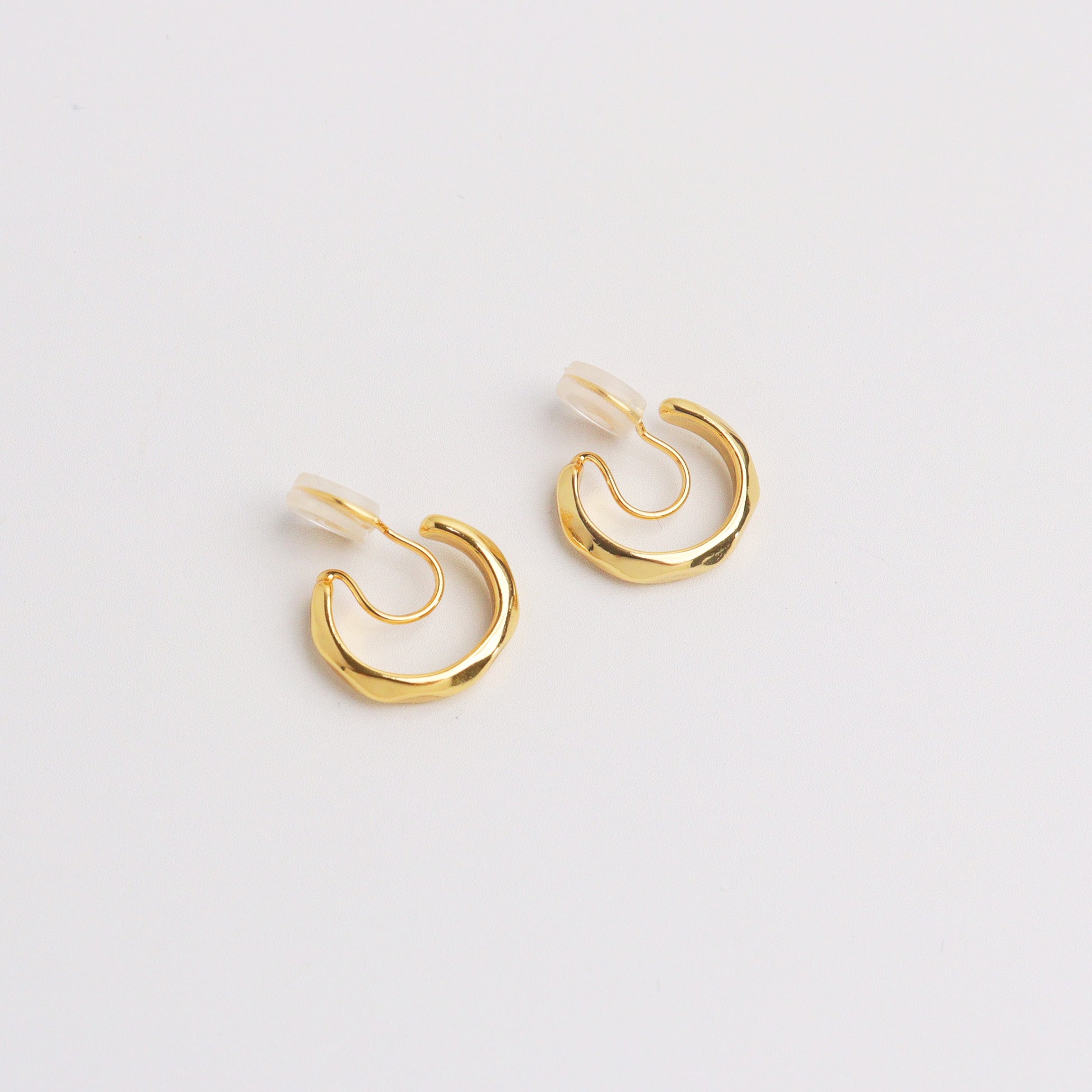 Asher Gold Clip On Earrings