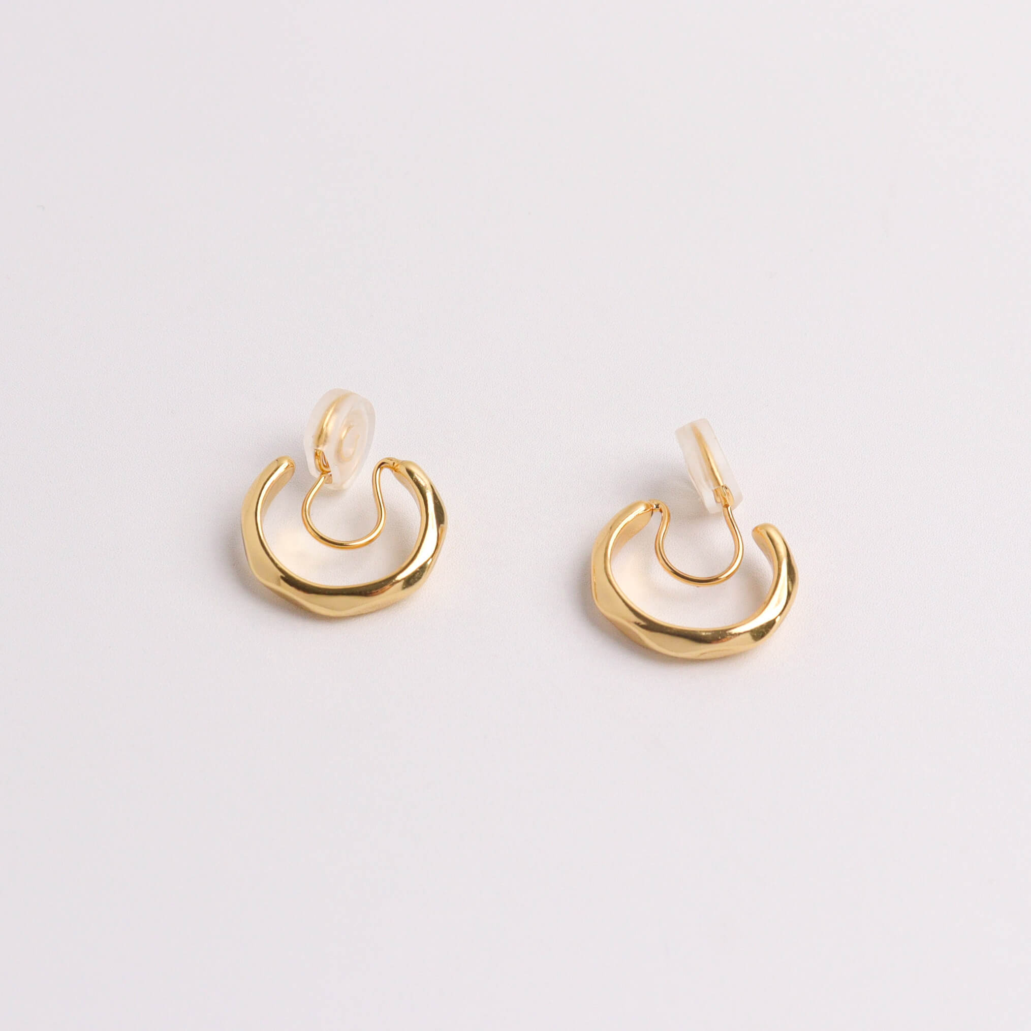 Asher Gold Clip On Earrings