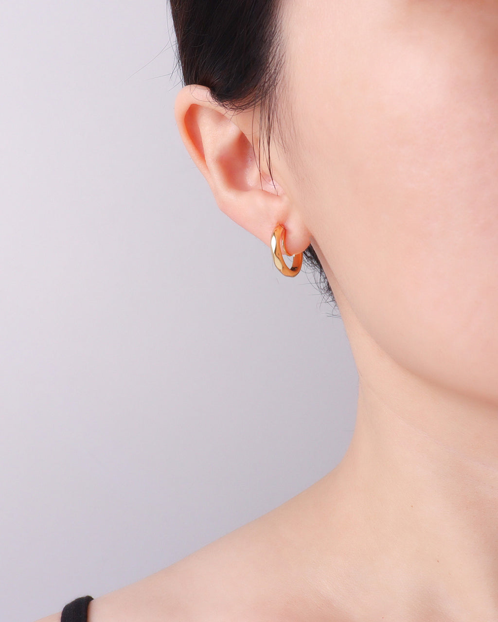 Asher Gold Clip On Earrings