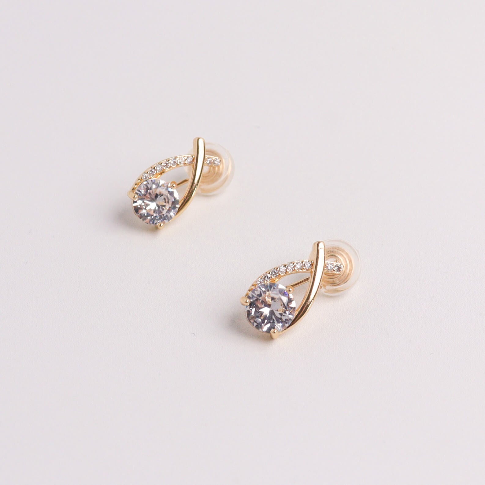 Intuition Gold Clip On Earrings