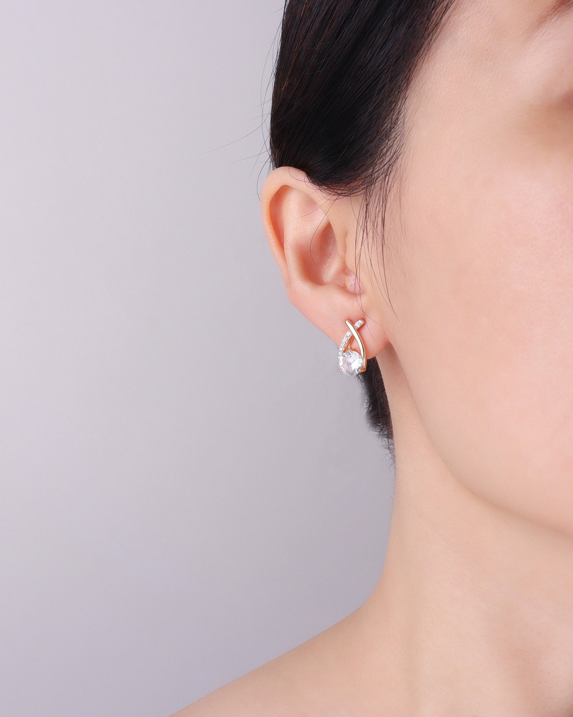 Intuition Gold Clip On Earrings