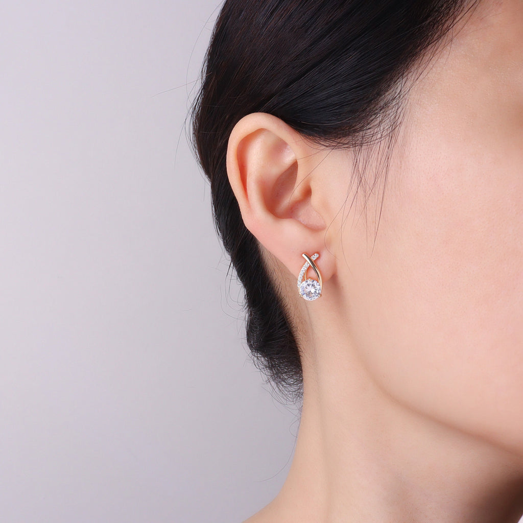 Intuition Gold Clip On Earrings