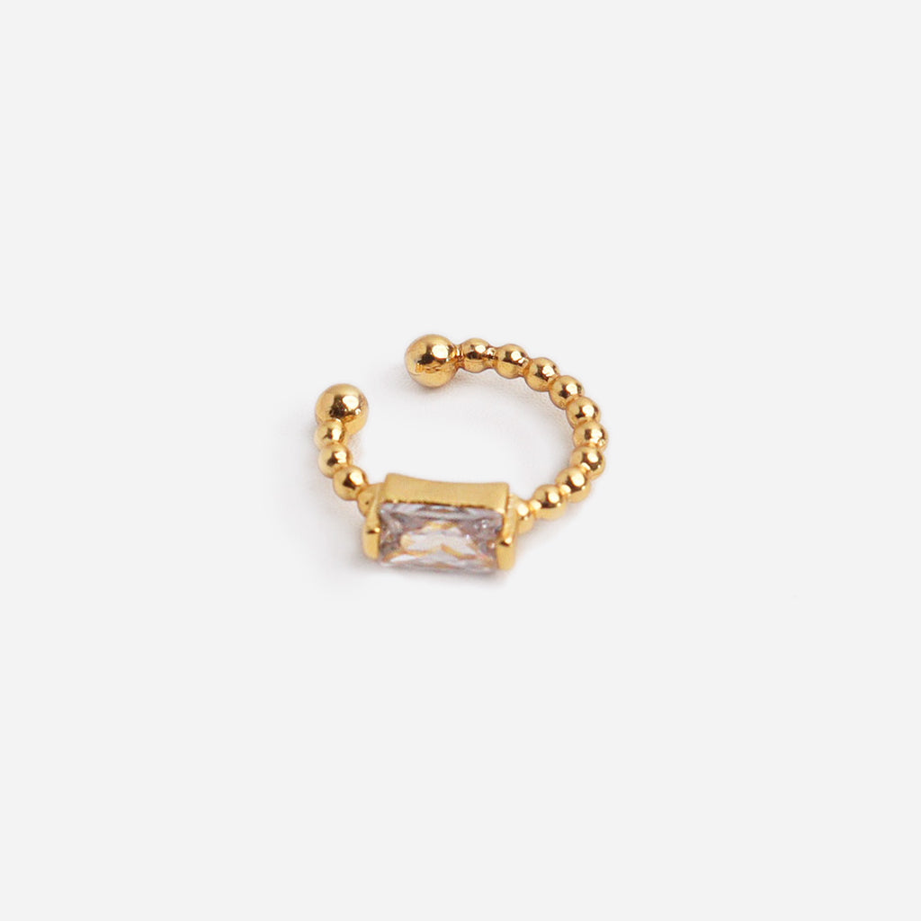 Shiny Edge Gold Ear Cuff
