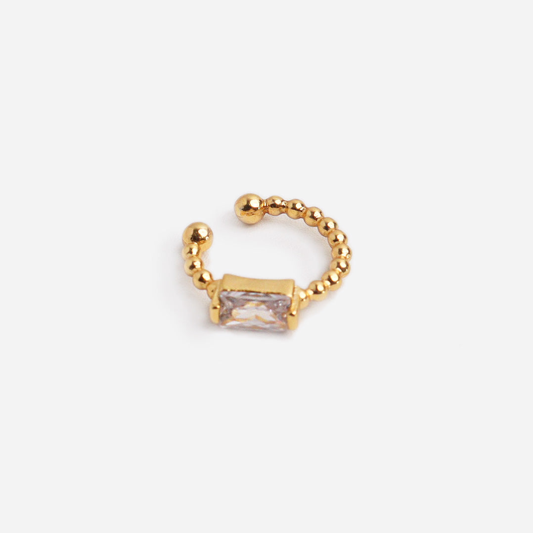 Shiny Edge Gold Ear Cuff