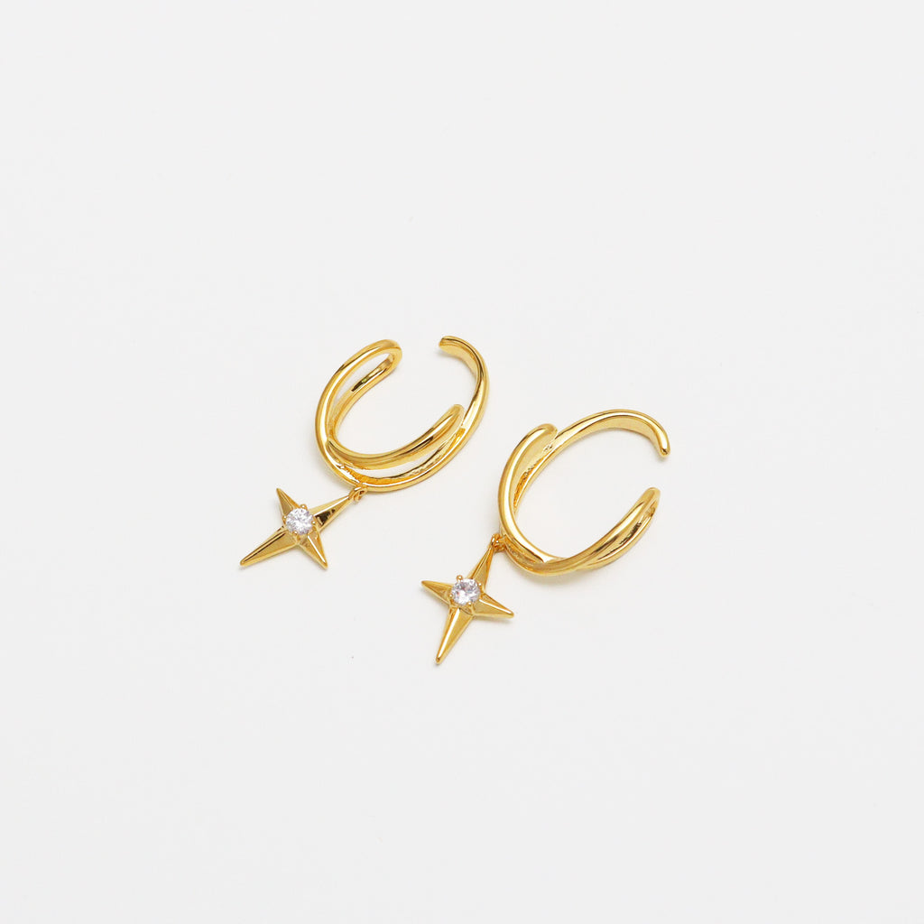 Twin Star Ear Cuffs
