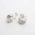 Duple Curve Clip On Earrings