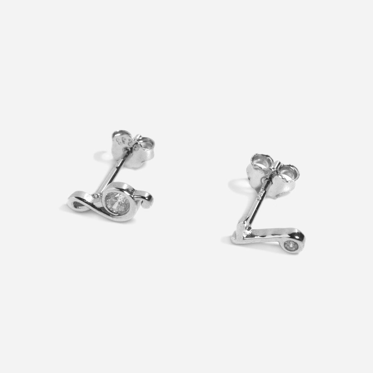 Melody Silver 925 Stud Earrings