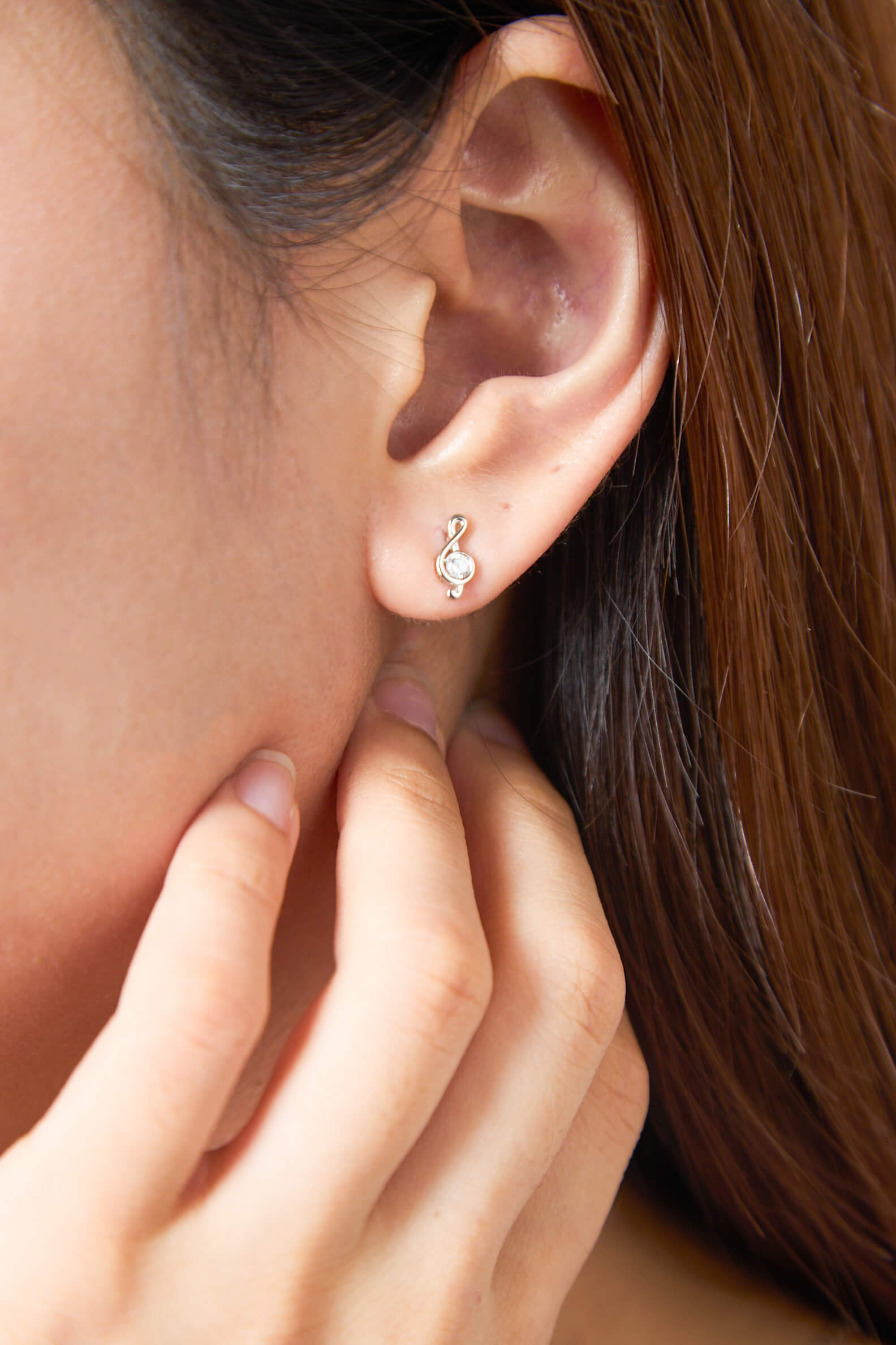 Melody Silver 925 Stud Earrings