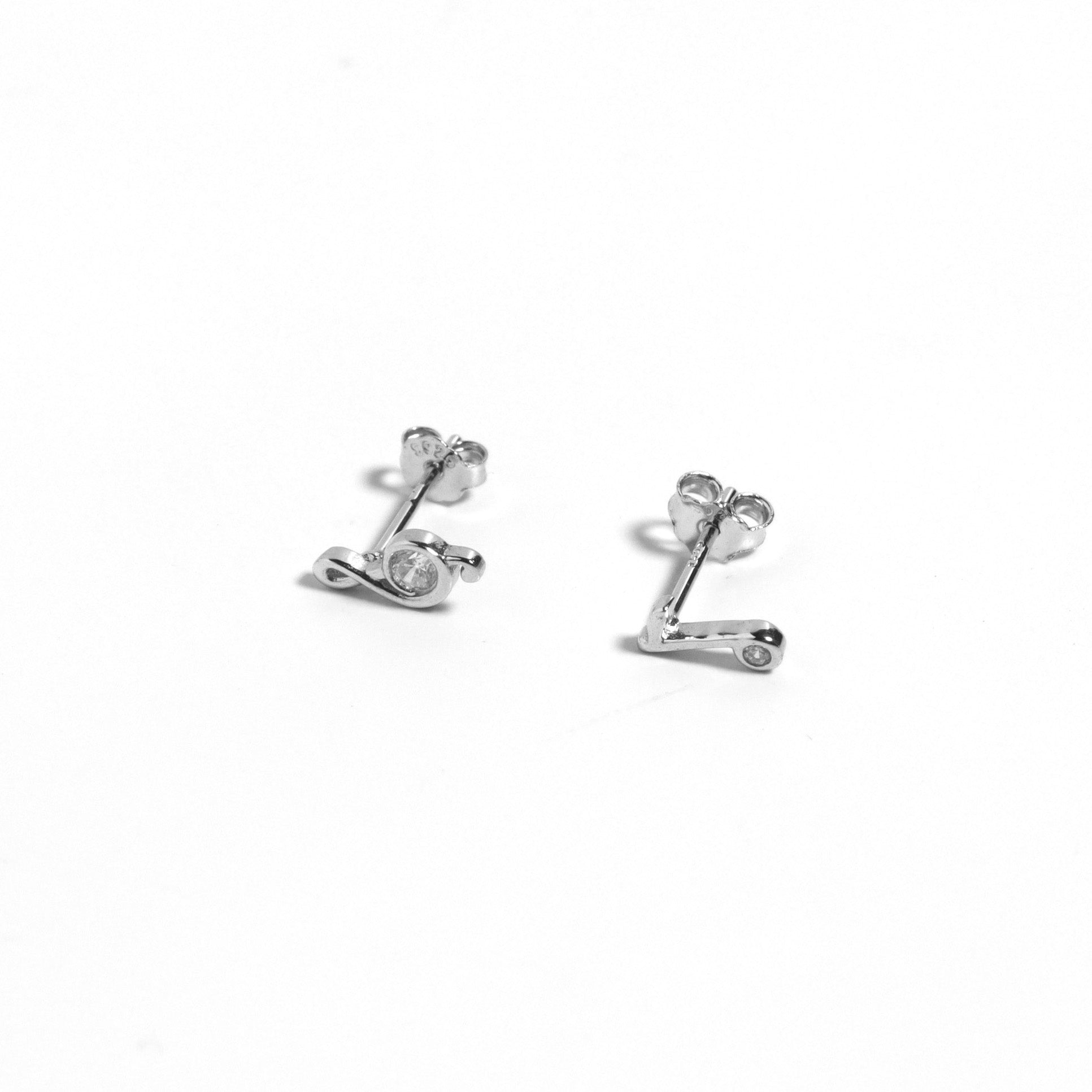 Melody Silver 925 Stud Earrings