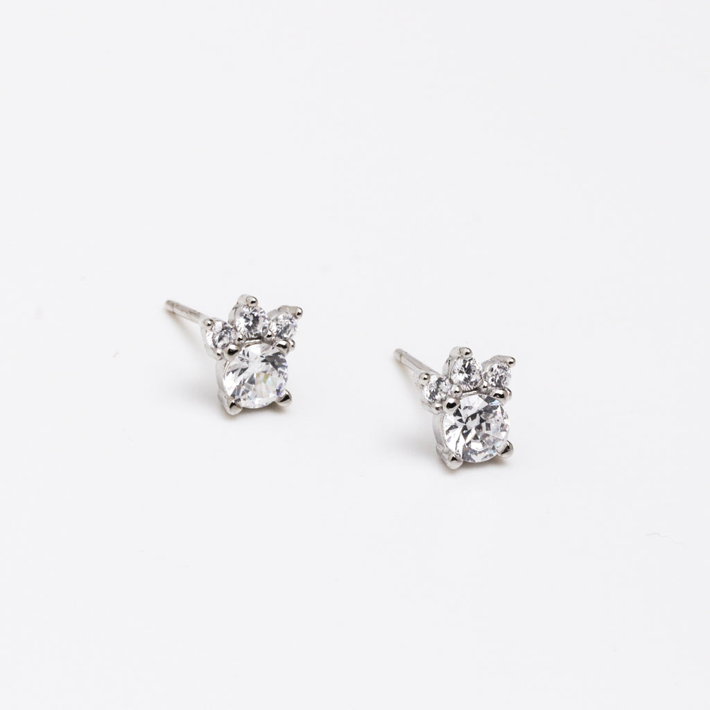 Paws Silver 925 Stud Earrings