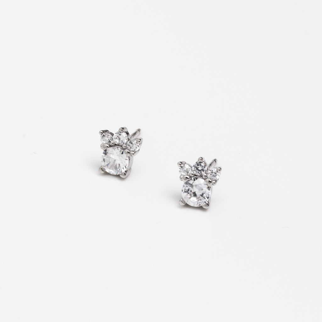 Paws Silver 925 Stud Earrings