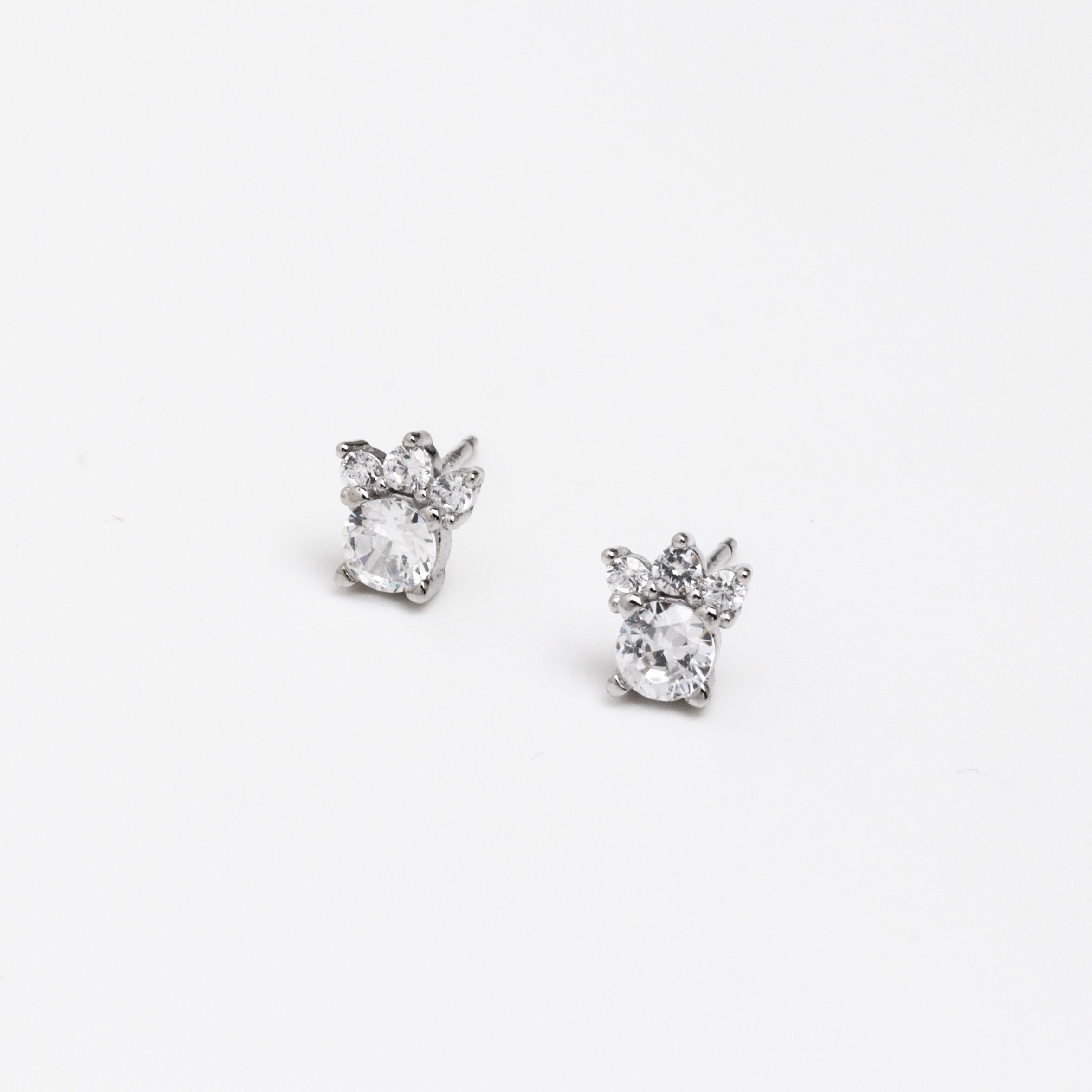 Paws Silver 925 Stud Earrings