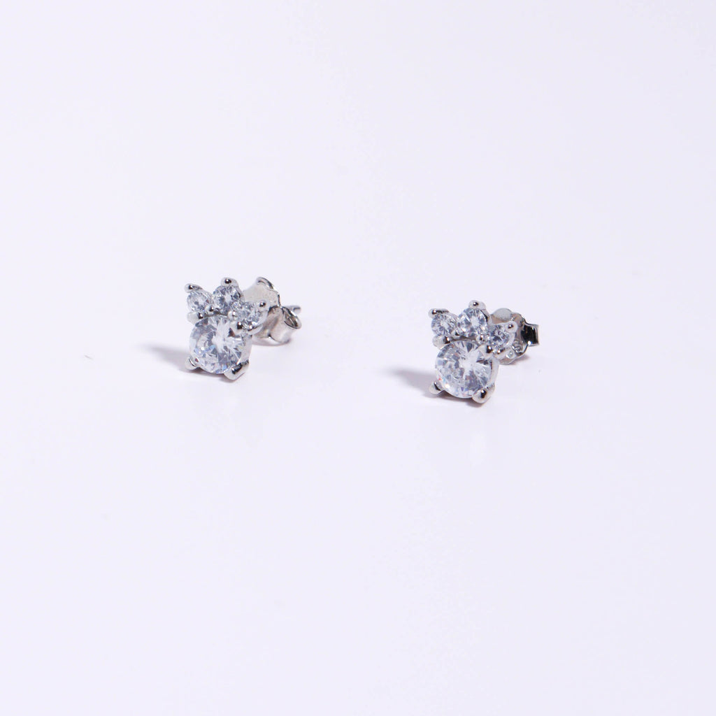 Paws Silver 925 Stud Earrings
