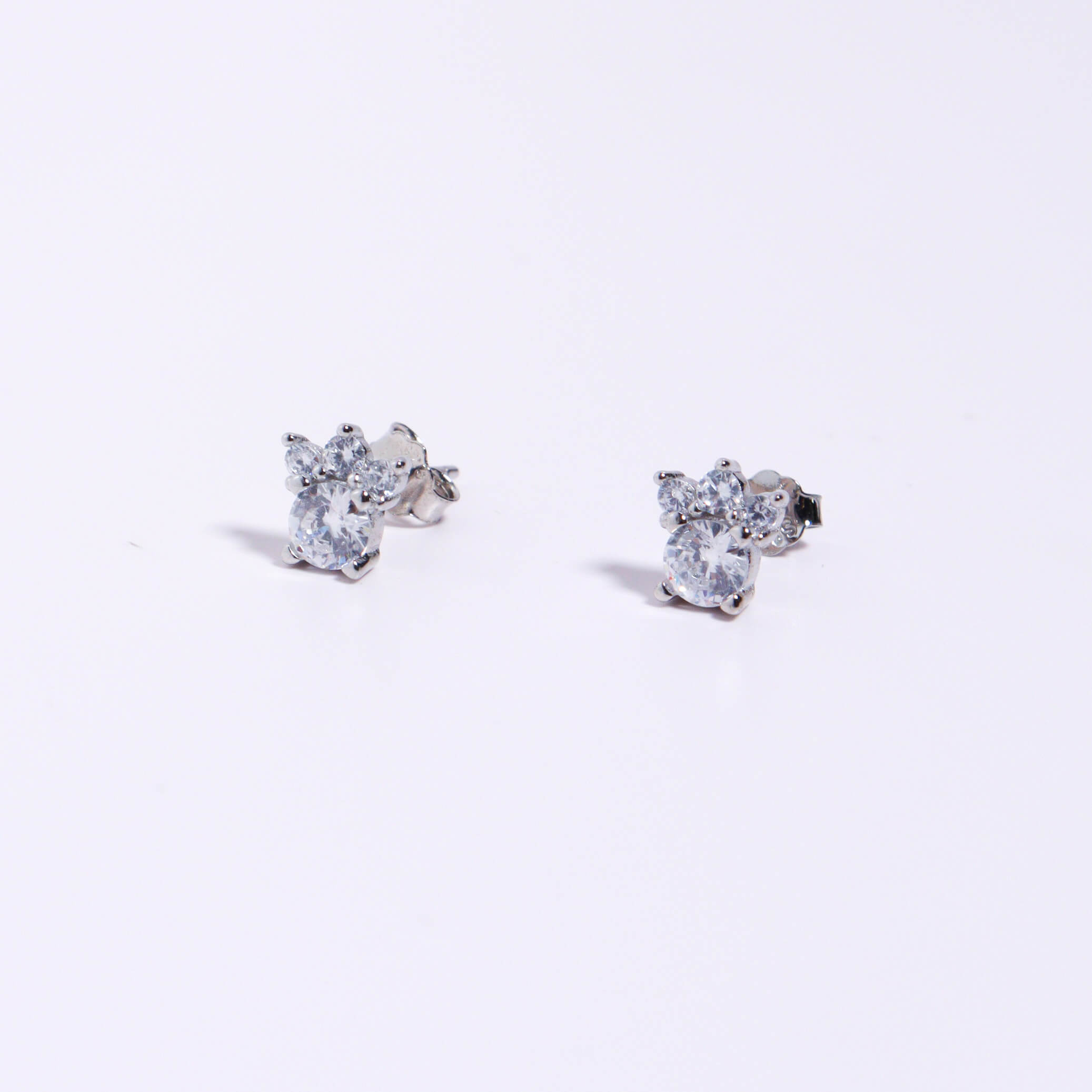 Paws Silver 925 Stud Earrings