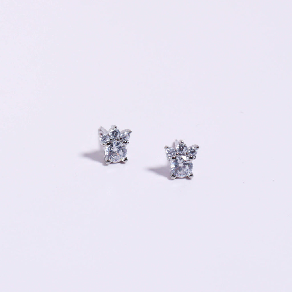Paws Silver 925 Stud Earrings