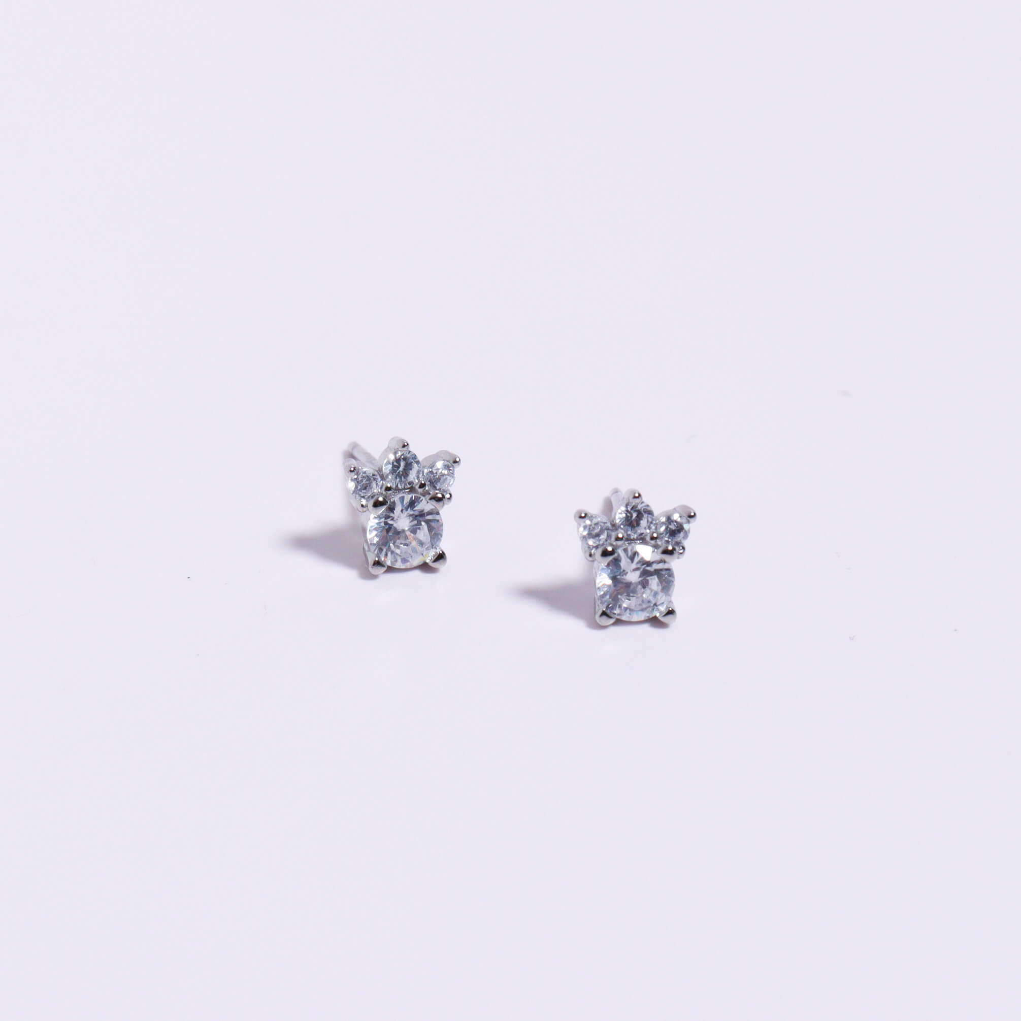 Paws Silver 925 Stud Earrings