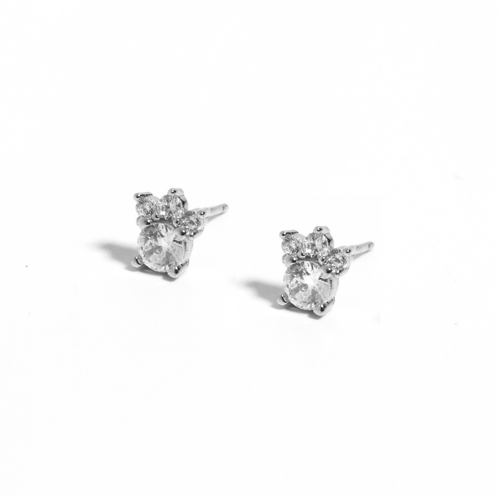 Paws Silver 925 Stud Earrings