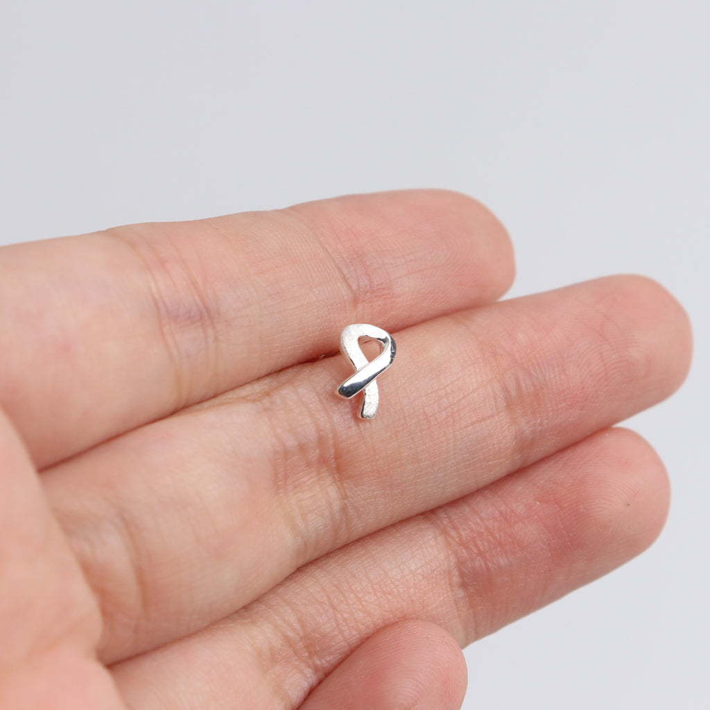 October Silver Stud Earrings